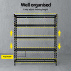 1.8MX1.2M Giantz Garage Shelving Warehouse Rack