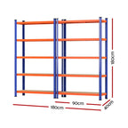 2 x 1.8M Giantz Garage Shelving Warehouse Rack