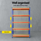 5 x 1.8M Giantz Garage Shelving Warehouse Rack