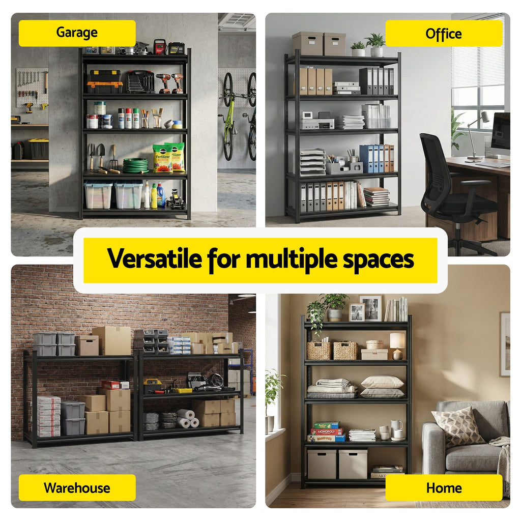 Giantz Garage Shelving 1.8X1.2m Warehouse Rack Storage Shelves Workshop Racks Steel