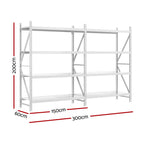 3Mx2M Giantz Garage Shelving Warehouse Rack