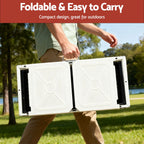 Grillz Portable BBQ Grill w/ Stainless Steel Racks & Pans for Outdoor