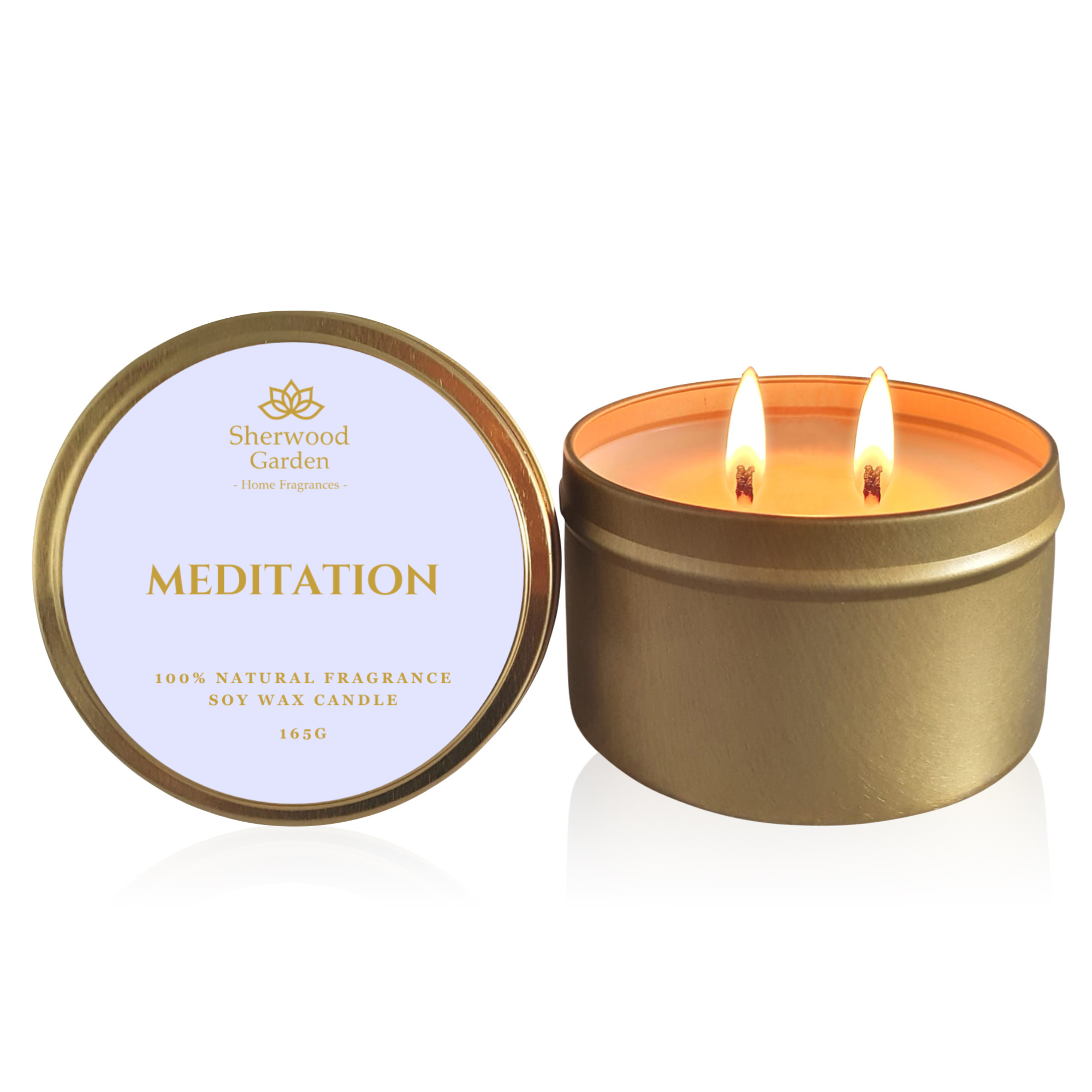 Meditation 100% Natural Fragrance Soy Candle Tin 165g