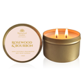 Rosewood & Bourbon 100% Natural Fragrance Soy Candle Tin 165g